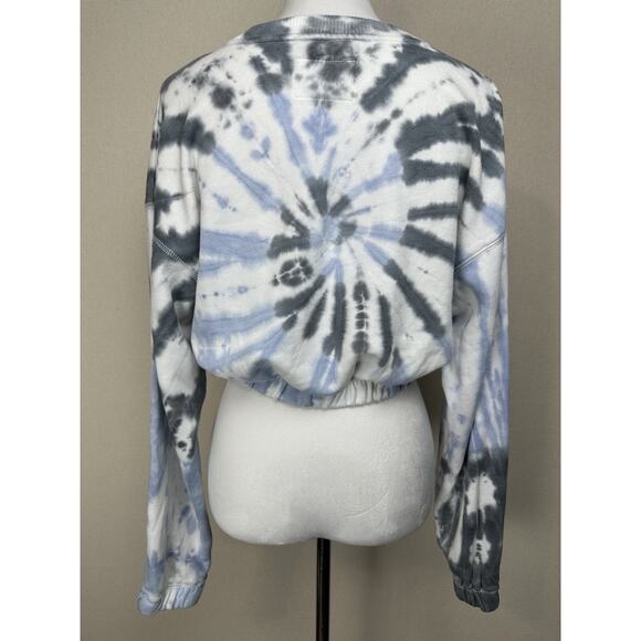 AÉROPOSTALE Tie dye Women’s Sz S Crop Top Sweatshirt Hippie Festival Boho - Picture 6 of 12